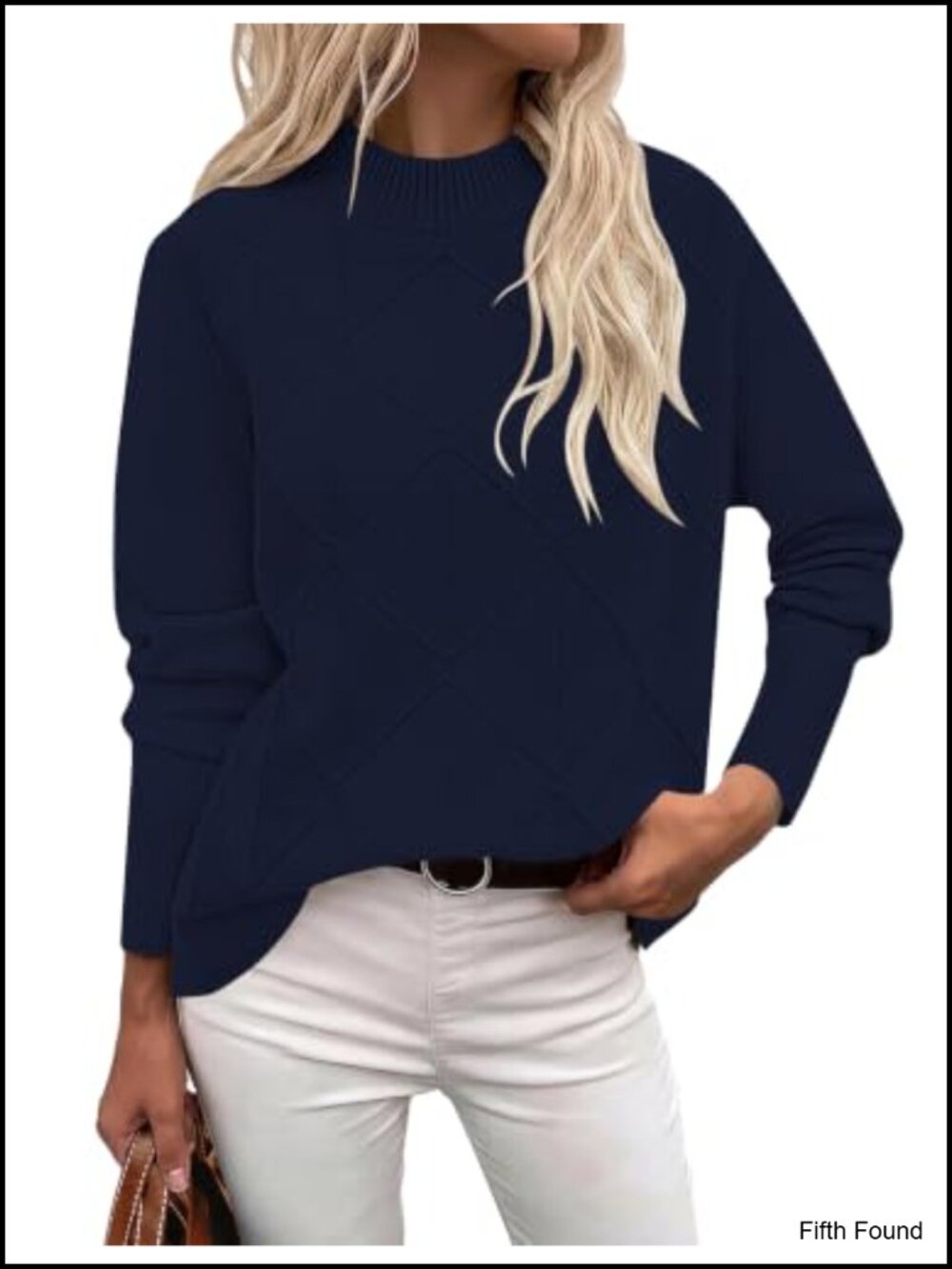 Mock Neck Cable Knit Sweater Long Sleeve Pullover Fall Winter Top